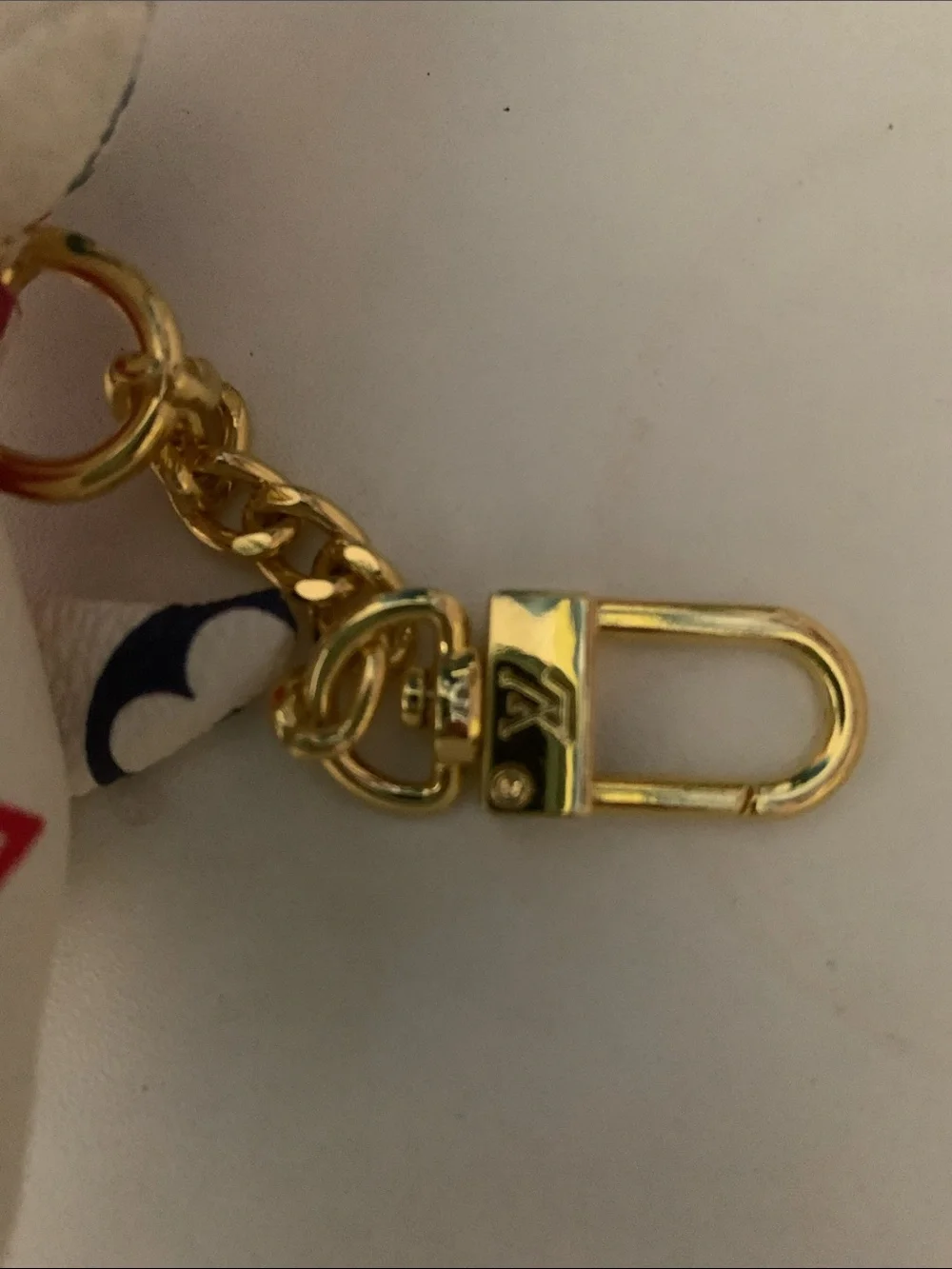 Rare multicolor French bulldog purse/bag charm keychain
